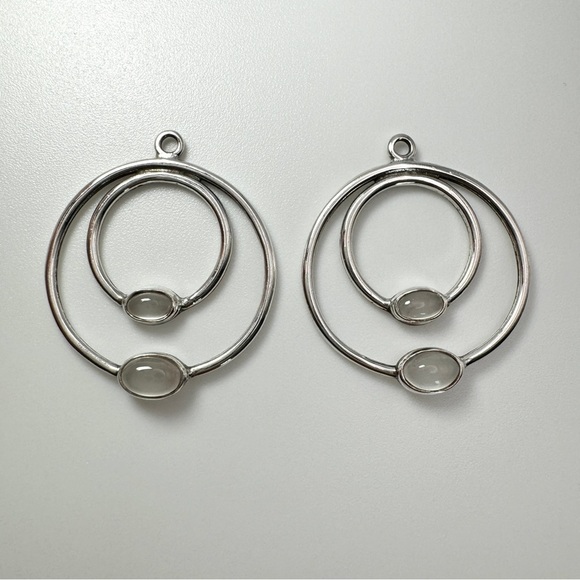 PANDORA Compose‎ Moonstone Drop Dangle 290606MS 925 ALE Sterling Silver Retired - Picture 4 of 16